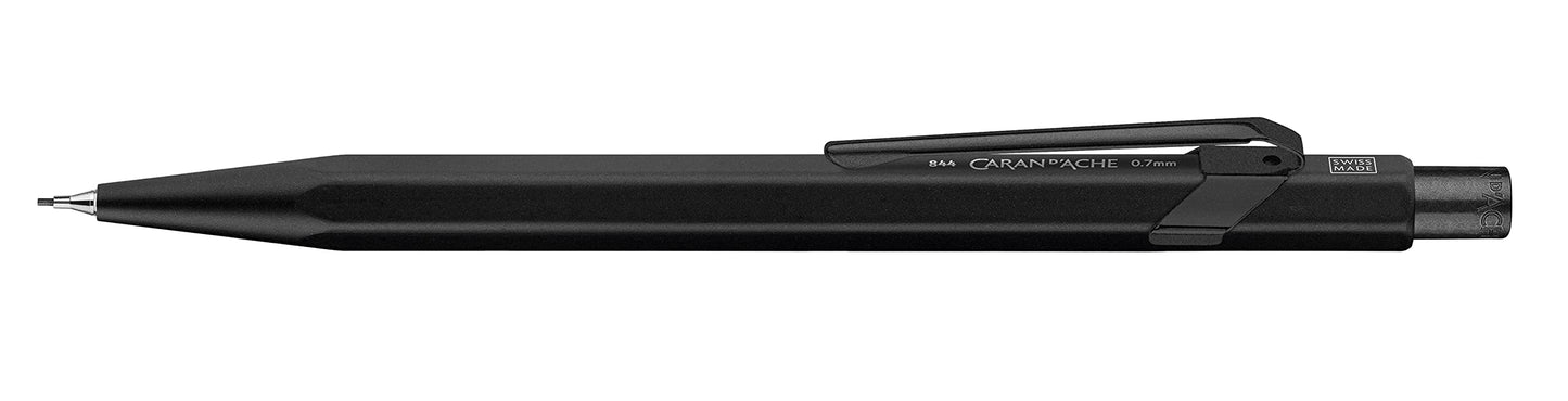 Caran d'Ache 844 Mechanical Pencil 0.7MM - Black Code in Slimpack Case