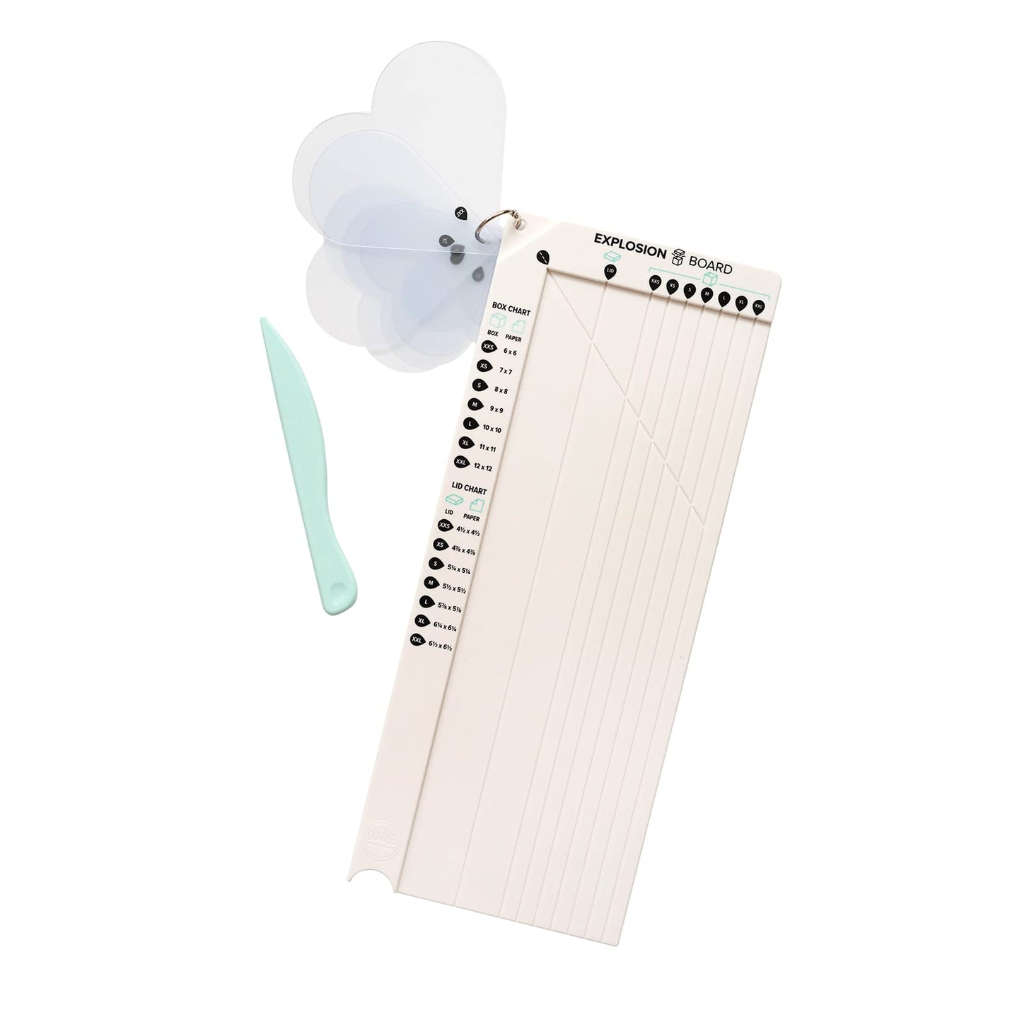 We R Memory Keepers Explosion Board, Make DIY Custom Explosion Boxes, for Memory Keeping, Gift Giving, with Guides, Measurements, and Templates, Crafting, Scrapbooking, Journaling, and More