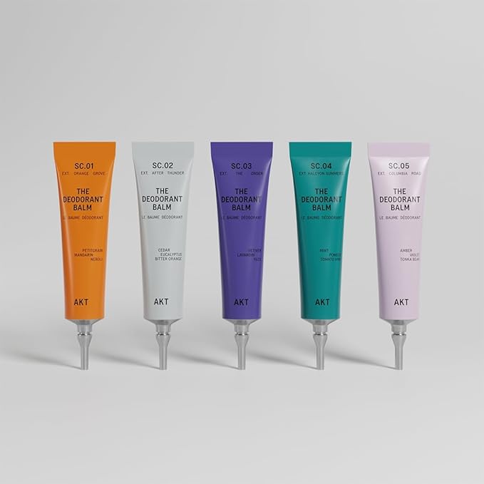 The Discovery Set – AKT, THE DEODORANT BALM. Award winning, multi-use, natural deodorant. Plastic Free. Gender Free. Aluminium Salts-Free. 100% effective — each tube lasts up to 10 days.
