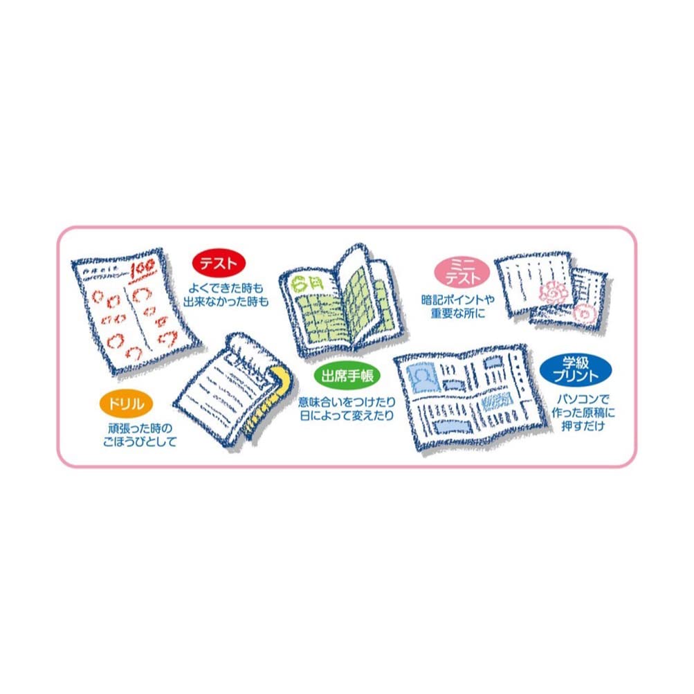 Beverly Snoopy Stamp Hanko Wooden Reward Stamp Set, English SDH-112