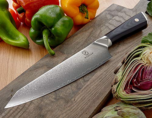 Mercer Culinary Premium Grade Super Steel, 8-Inch Chef's Knife, G10 Handle - style: Chef's Knife G10 Handle 8 Inch