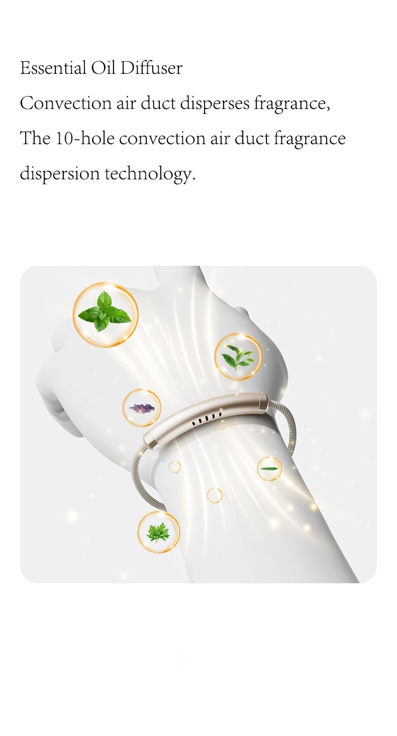 YOLAXGA Essential Oil Diffuser Bracelet, Aromatherapy Zinc Alloy Locket with Canvas Weaving Adjustable Wristband Perfume Bracelet for Womens Mens Valentines, Peach