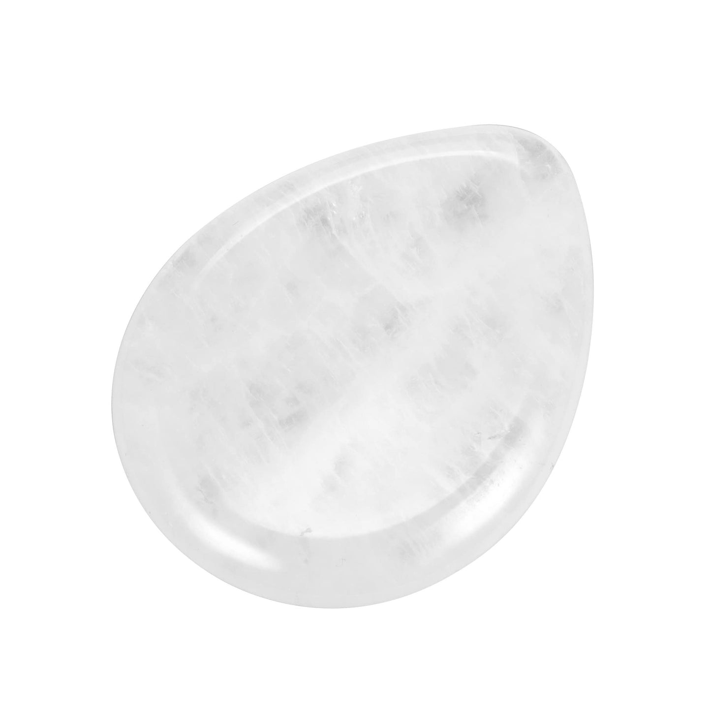 CrystalTears Clear Quartz Crystal Worry Stone Thumble Polished Healing Crystals Pocket Palm Stone Thumb Worry Stones for Anxiety Stress Relief Crystal Therapy
