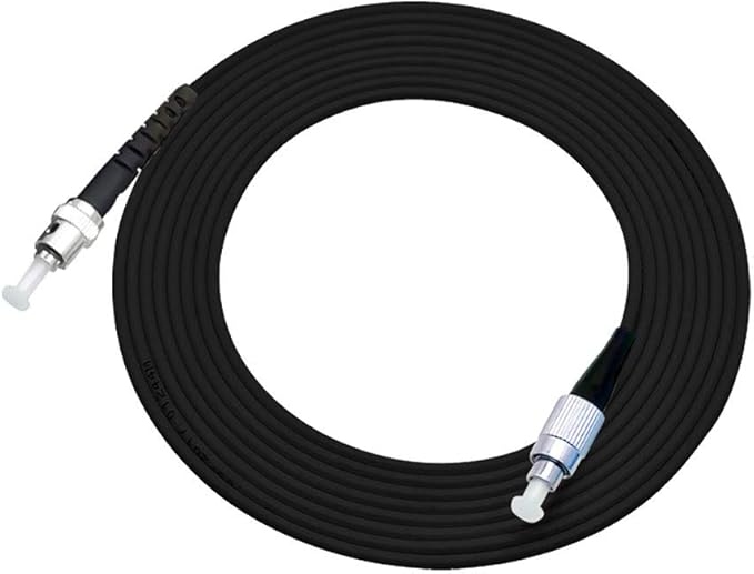 Jeirdus 20M FC to ST Outdoor Armored Simplex 9/125 SM Fiber Optic Cable Jumper Optical Patch Cord Singlemode 20Meters 65ft FC-ST