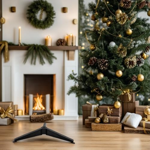 Beavorty Christmas Tree Stand Plastic Tree Stand Base Replacement Support Bracket Adjustable Fake Holder Base for Home Holiday Decoration