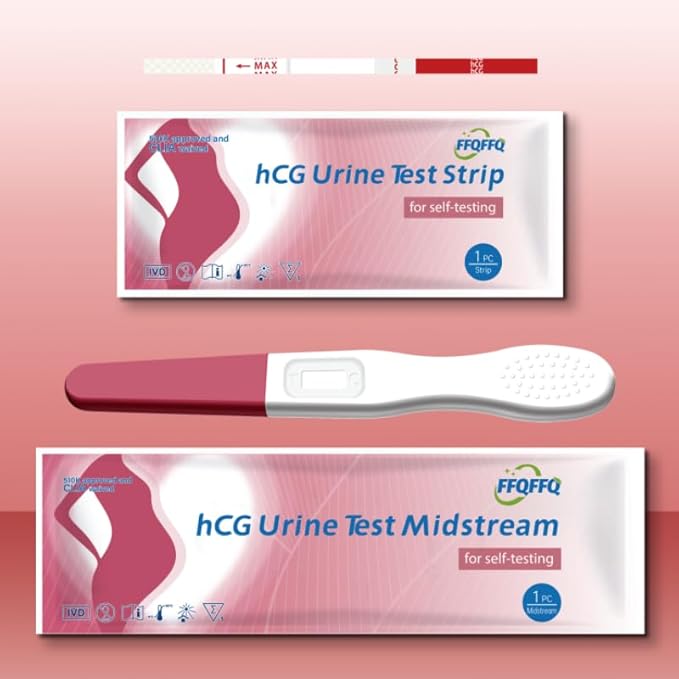 Pregnancy Test: Early Detection with Ultra High Sensitivity Home Pregnancy Midstream Test for Women Home Testing 5 Sticks + 5 Test Strips