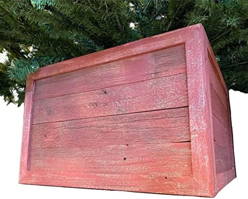 BARNWOODUSA Christmas Tree Collar or Box Made of Reclaimed Wood – Rustic Tr