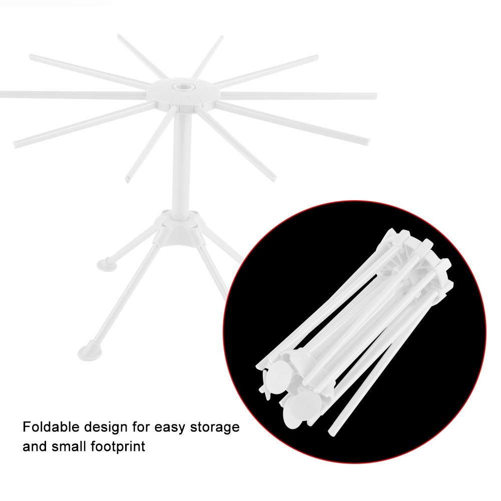 Foldable Pasta Drying Rack Noodle Stand Pasta Drying Rack Noodle Dryer Household Spaghetti Dryer Stand Spaghetti Machine for Home Kitchen Tool(white)