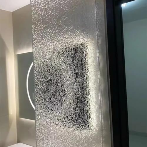 Set of 2 Acrylic Stone Sheet Texture, 1/8'' Thick PMMA Wave Rippe Sheet,Crystal Plastic Acrylic Sheets for DIY Crafts,Advertising,Sign,Display Cases (1/8'' Thickness, 12''x12'') - size: 12''x12''