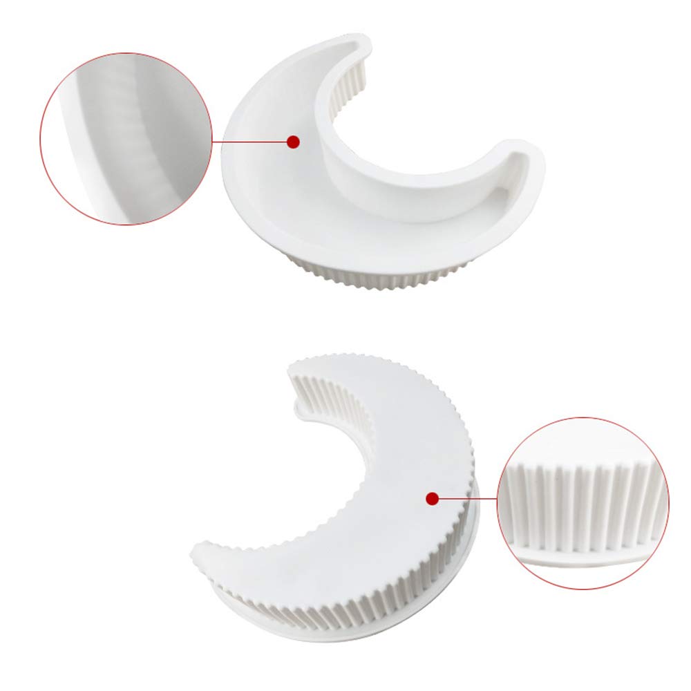EchoDone Crescent Moon Shape Silicone Cake Pan, Moonlight Sonata Mousse Cake Bread Pizza Baking Mold Kitchen Bakeware Tools