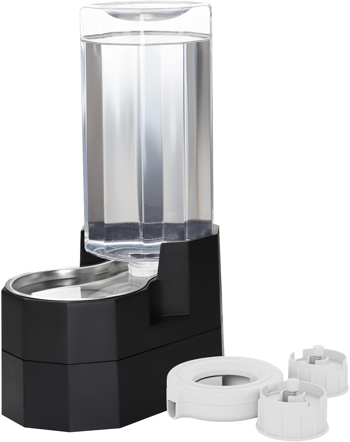 Sfozstra 8L Gravity Dog Water Dispenser:Stainless Steel Bowl