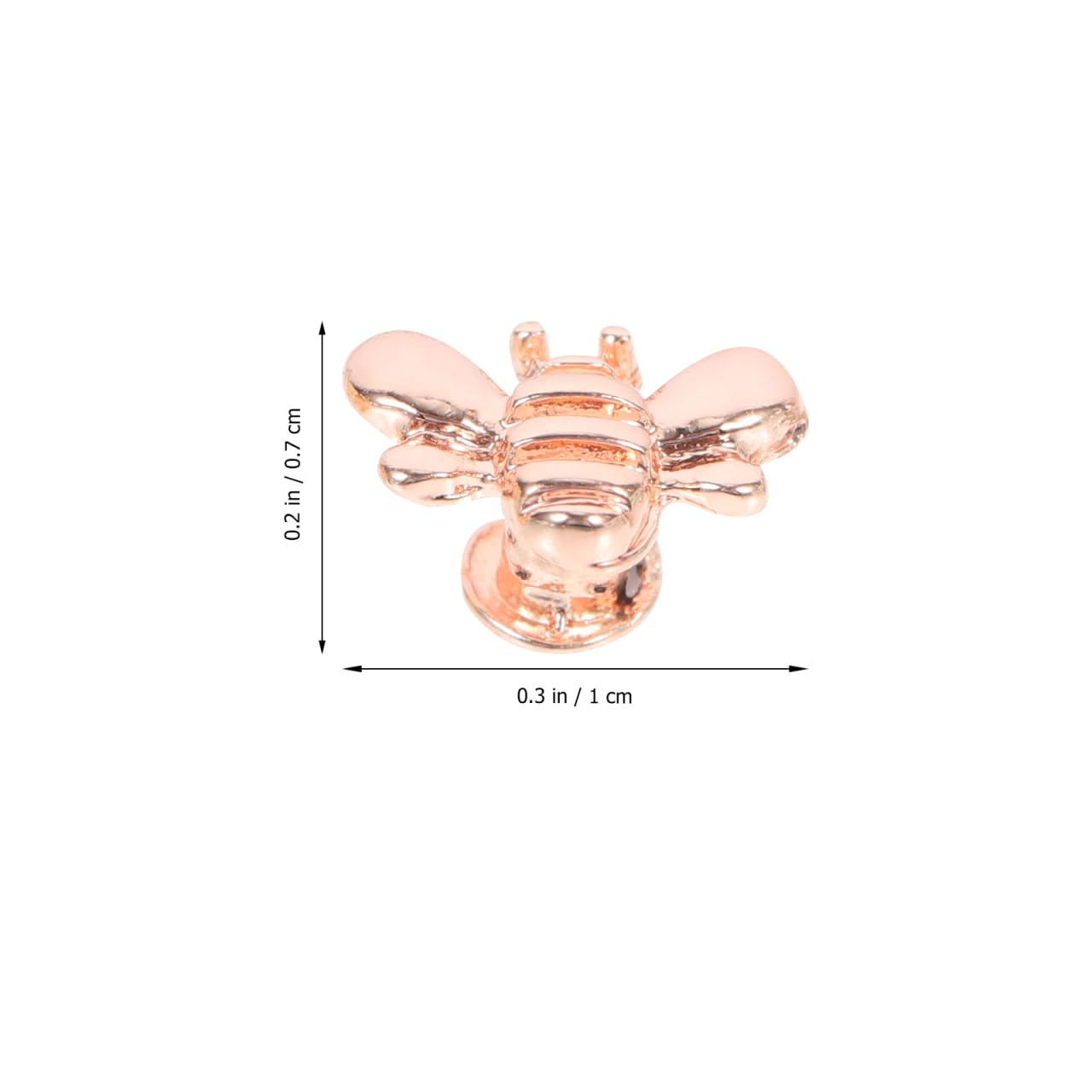 Angoily Watchband Bee Charm Set 6Pcs Watch Strap Decorative Nails Bee Shaped Charms for Watch Band Accessories Women Girls