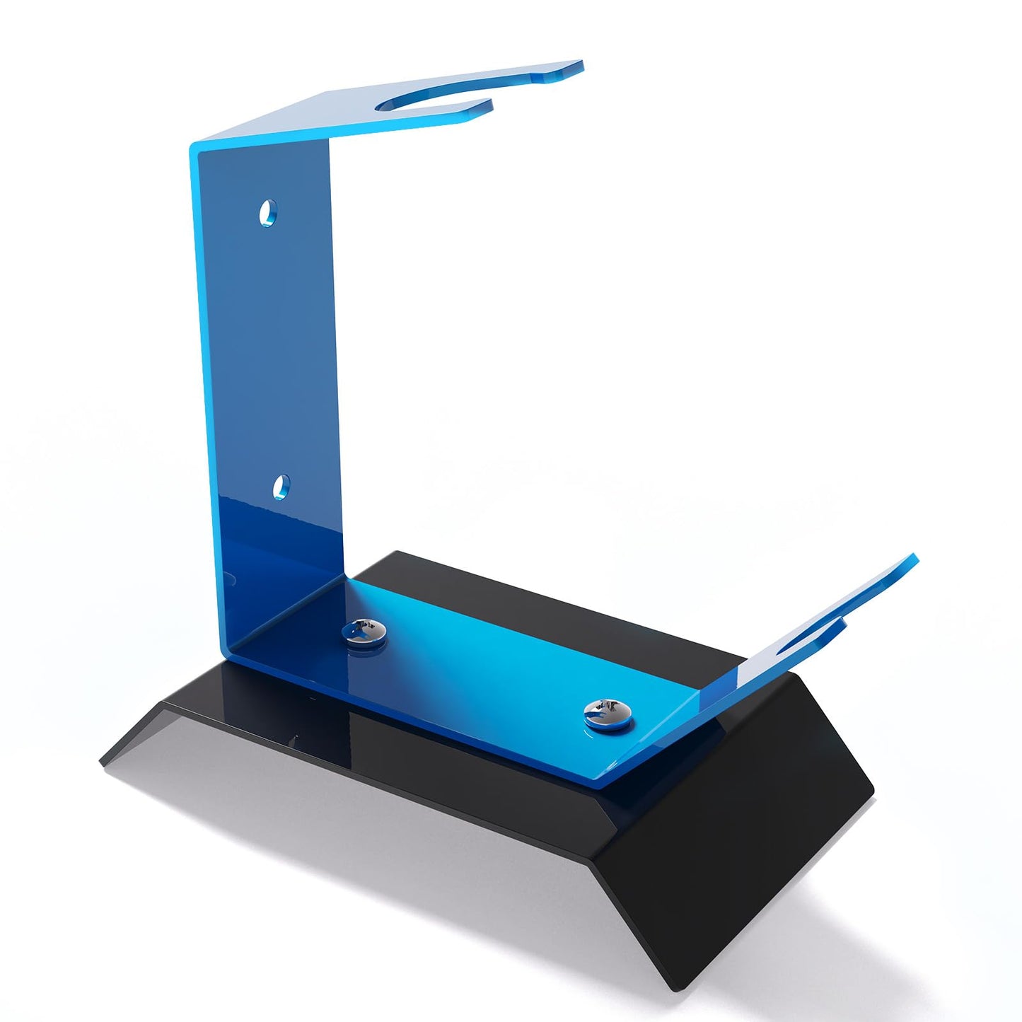 GZQIUYI Paint Gun Holder for Fuji Sprayer, Benchtop Gravity Feed Spray Guns Holder Stand Holds Auto Paint HVLP Guns, Wider Base for More Stability, Table/Bench Top or Wall Mount, Blue