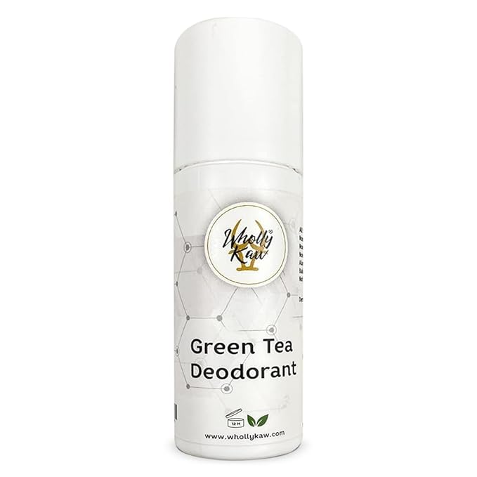 WhollyKaw Aluminum free natural deodorant. Dermatologist tested, baking soda free, oil free, non staining, non sticky. Clean and fresh scent providing protection up to 12 to 18 hours. Made in USA.