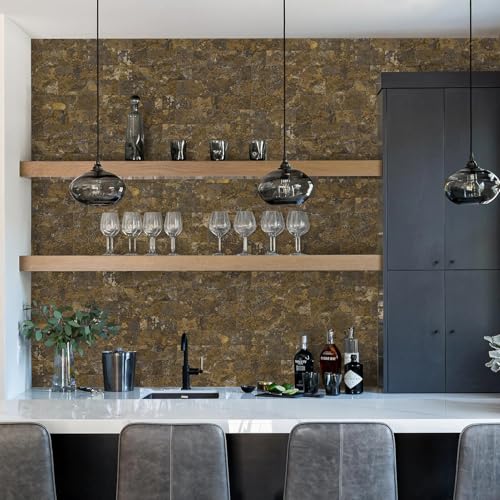 Vamos Tile 100 Pieces Peel and Stick Backsplash Tiles, 3" x 6" PVC Subway Tile, Rust Slate Stick on Backsplash Tiles for Kitchen/Bathroom/Fireplace/Laundry/Camper - color: Rust Slate