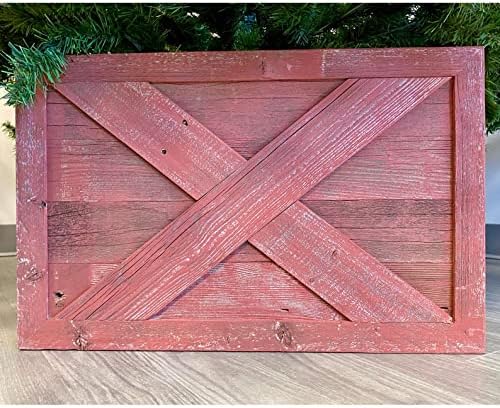 BARNWOODUSA Christmas Tree Collar or Box Made of Reclaimed Wood – Rustic Tr