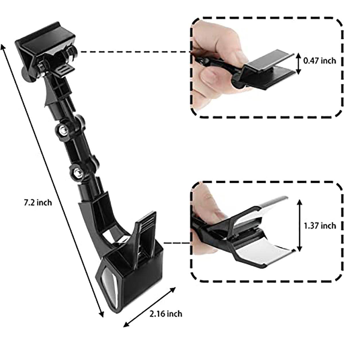 5pcs Document Holder Adjustable for Typing Double Sided Clip Sign Clips Clip Holder Sign Holder Clip Paper Holder for Table Top Clip On Sign for Paper Holder