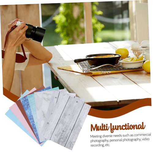 NUOBESTY Photo Backdrop Boards Set 15 Pieces Textured Photography Panels for Food Jewelry Flat Lay Product Photoshoot with Carry Bag and Clips, Portable Small Backdrops for Content Creators