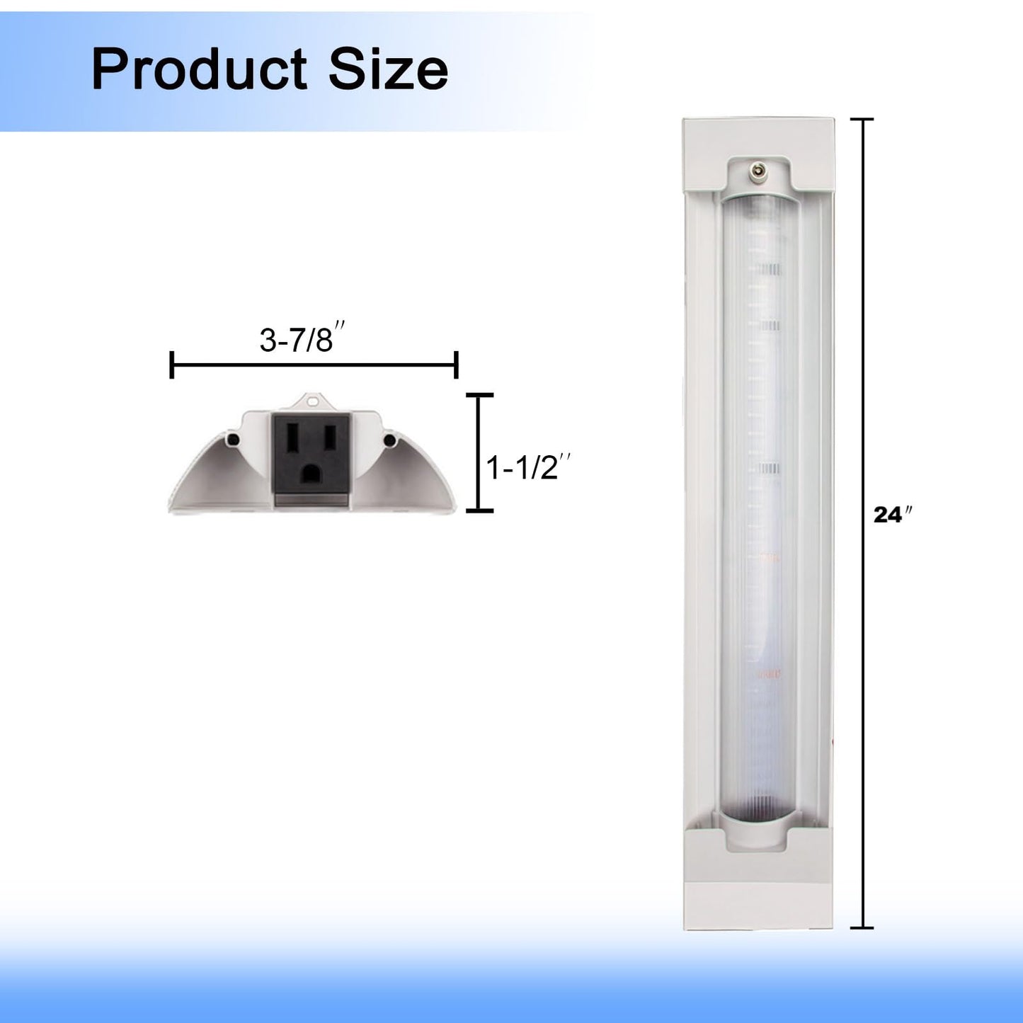 ENATECLITE 2FT LED Grow Lights for Indoor Plants, Full Spectrum 2100LM & Red Blue Light, Pull Chain Switch & Linkable for Indoor Plants, Hydroponics, Seedlings, Flowers
