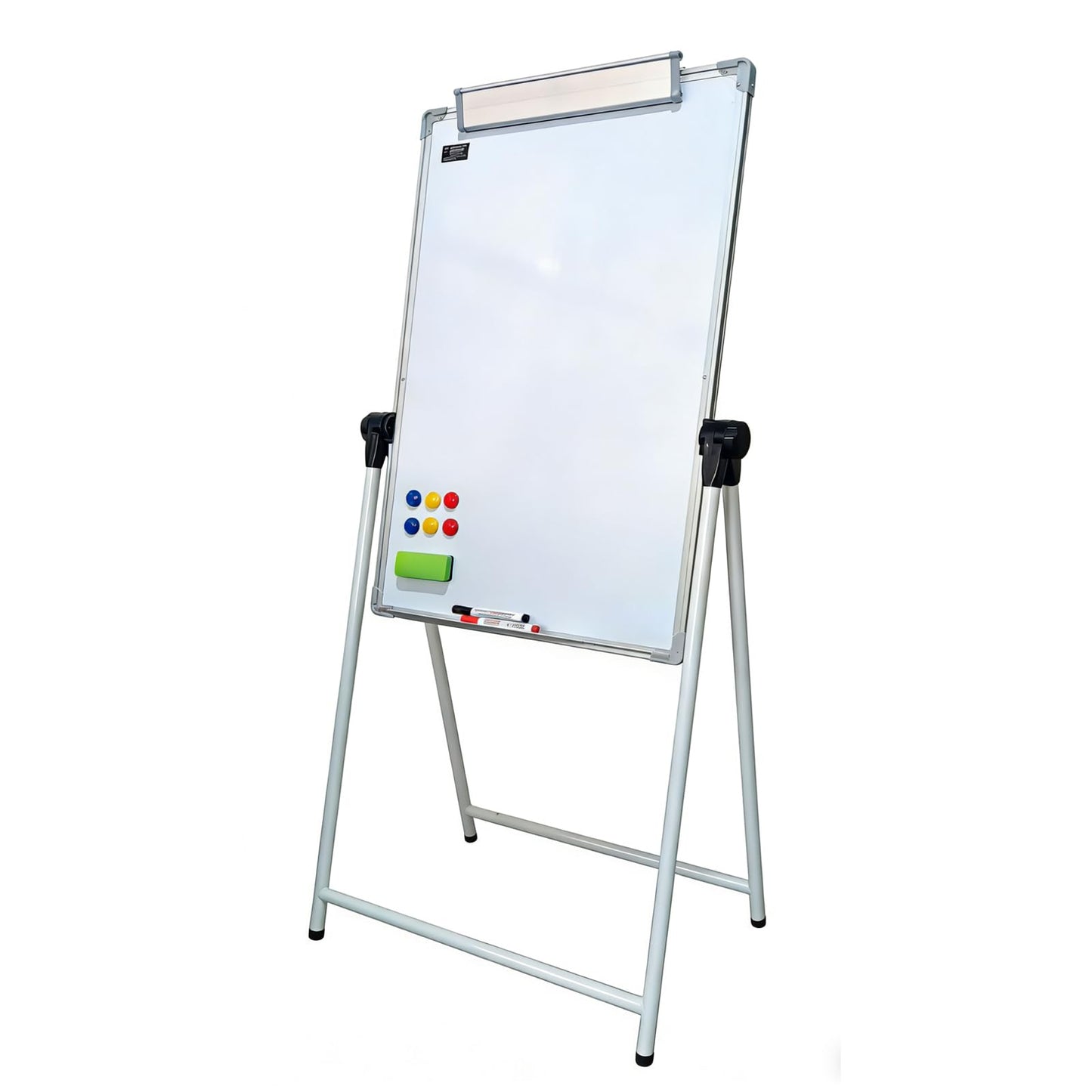 Upgraded A-Frame Whiteboard, 24 * 36‘’，360° Double-Sided Magnetic Dry Erase Board, Height Adjustable Standing Easel with Smooth Non-Slip Base for Home, Office, Classroom, Drawing