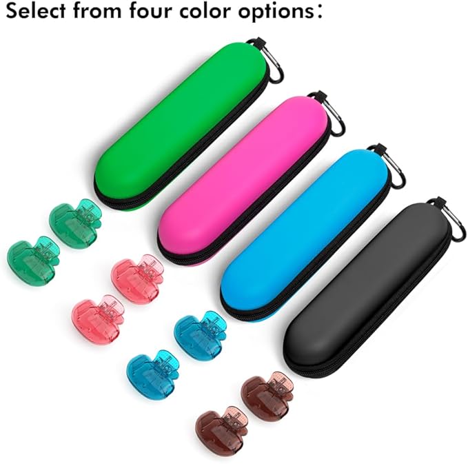 Nincha Electric Toothbrush Travel Case Compatible with Oral-B/Philips Sonicare/Colgate/Reach, and Most Electric Toothbrush, Includes 2 Universal Toothbrush Covers (Black Case + Brown Covers)