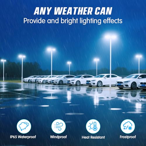 150W LED Parking Lot Light Trunnion Mount Dusk to Dawn 5000K Commercial Area Security LED Parking Lot Lights IP65 Waterproof 85-277V for Driveways Barn Parking Lot Stadium - size: 150W Trunnion Mount