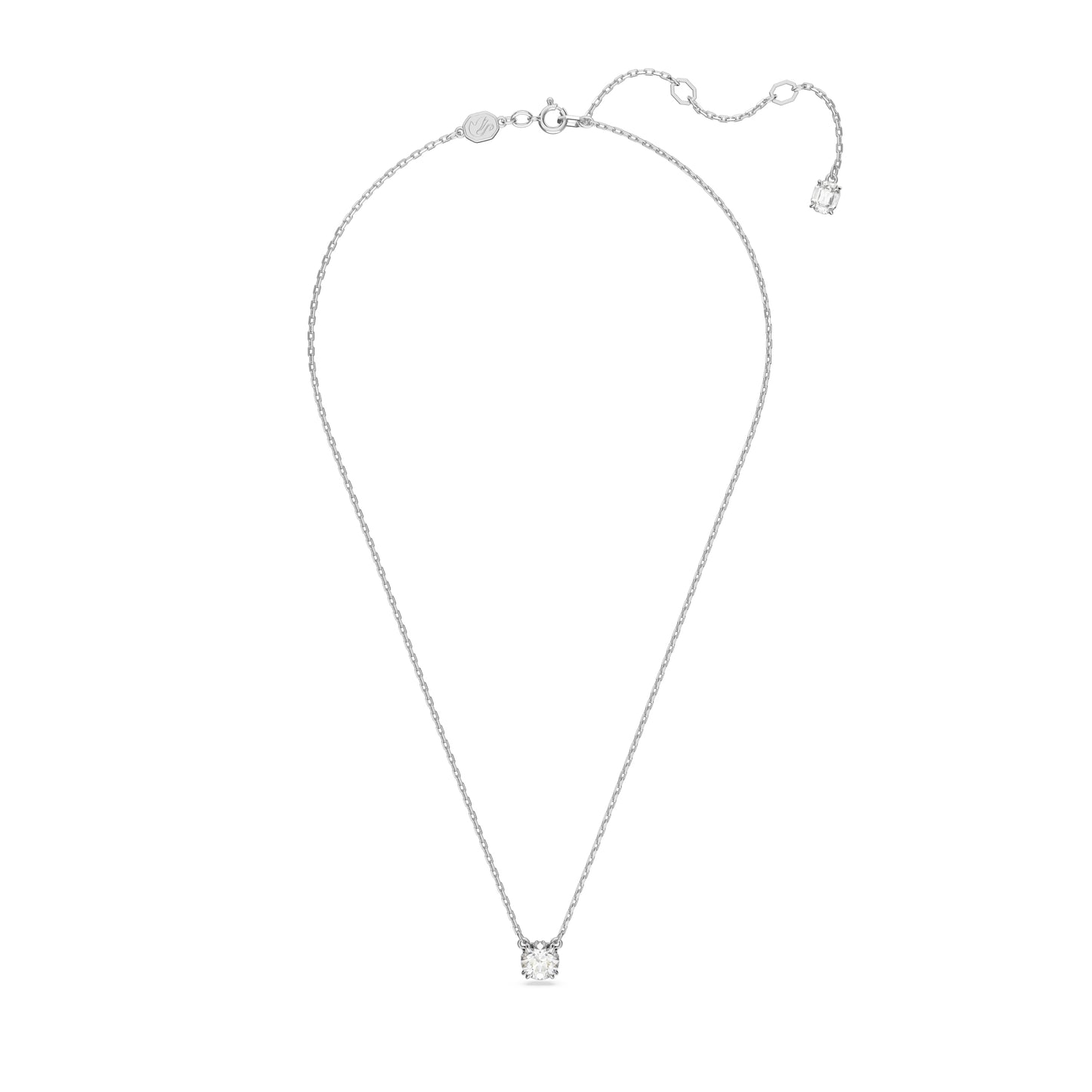 Swarovski Constella Pendant Necklace, White Crystals on a Rhodium Finish Setting, Part of the Constella Collection