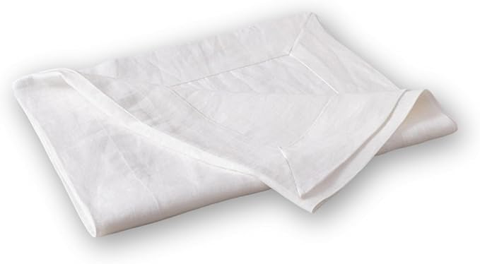 100% Hemp Table Runner, Organic Linen Table Runner, Farmhouse Table Decor, Boho Home Decor (White, 14 x 91 Inch)