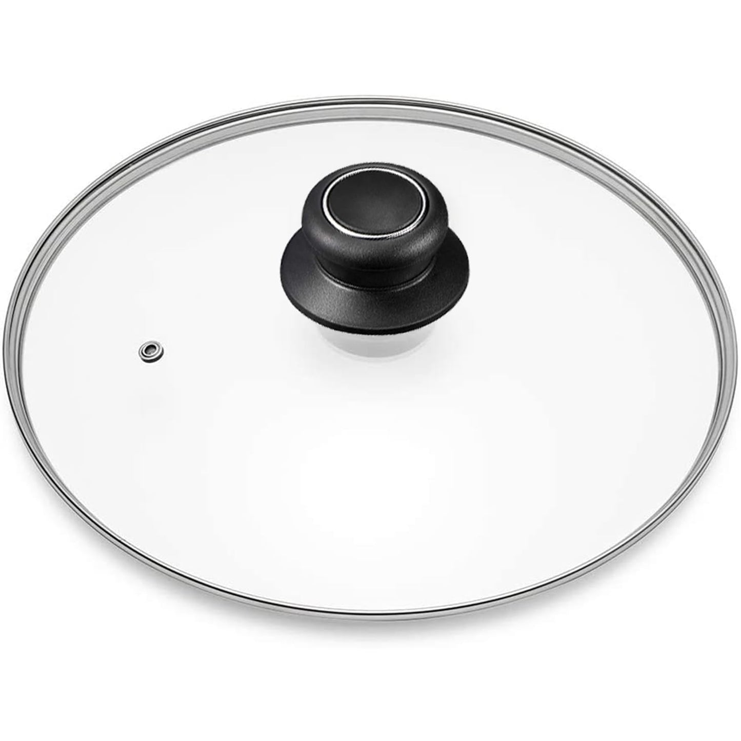 15.4 Inch Tempered Glass Lid Replacement Cover for 15.4" Cast Iron Skillets, Frying Pans and Wok, Clear
