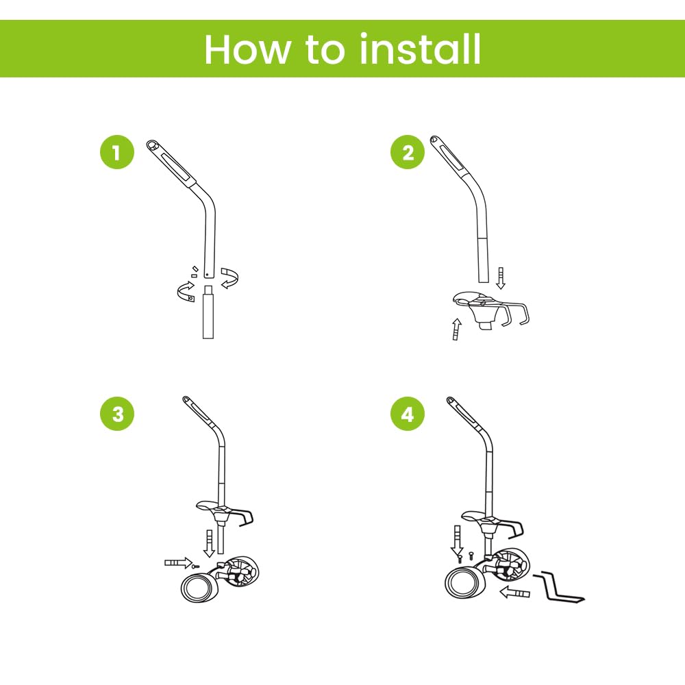 EJWOX Heavy Duty Plant Dolly Caddy - Pot Mover for Garden w/ 165 lb Capacity, Flat-Free Wheels & Suction Cups | Adjustable Handle, Floor Protection