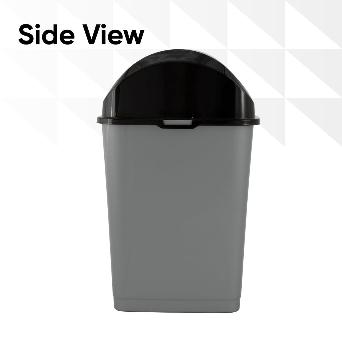 Small Trash Can with Lid 4.5 Gallon Plastic Swing Top Garbage Can Slim Waste Bin for Under Sink