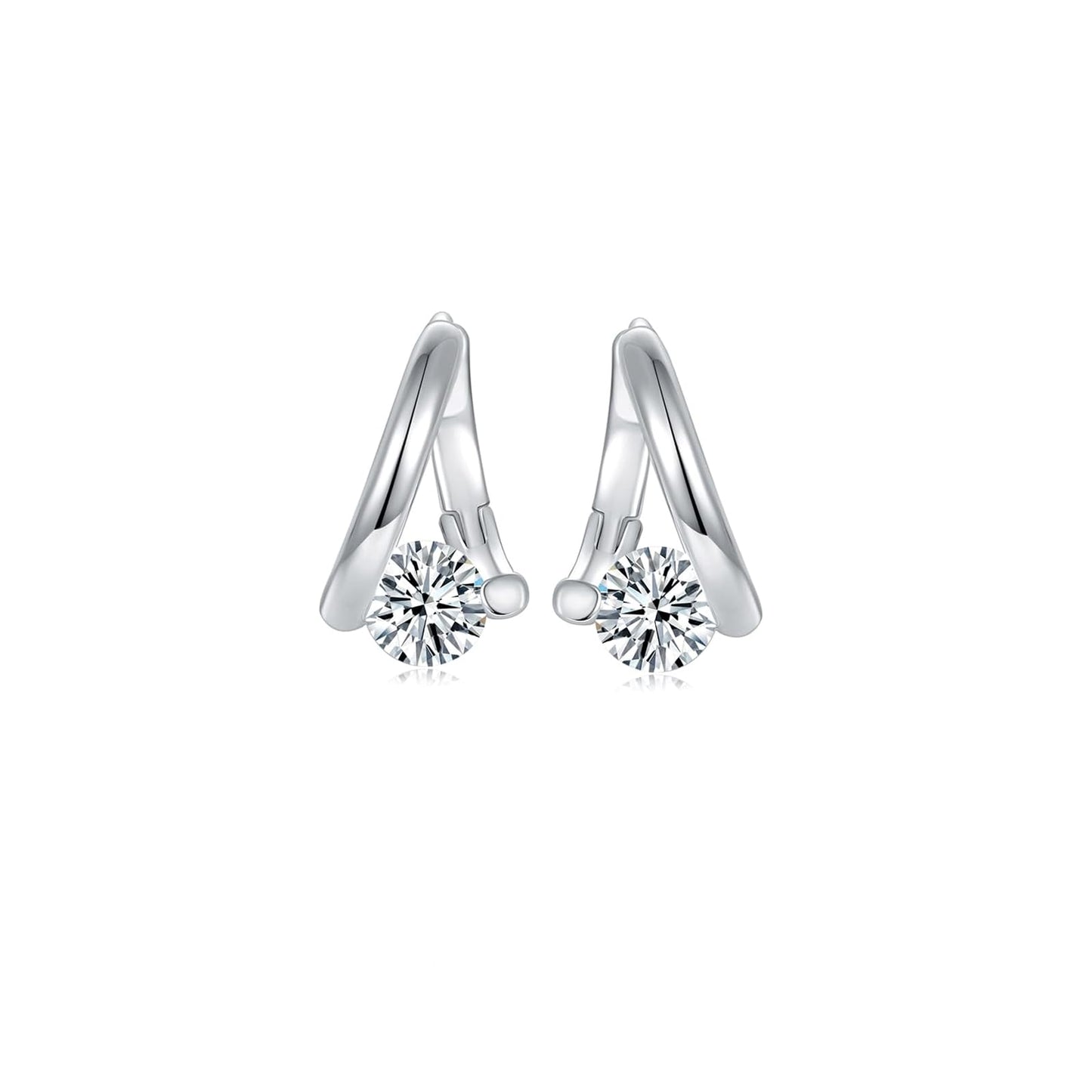 Lymphatic Earrings for Women Negative Lon Lymph Detox Earrings Lymphvity Germanium Earring Drainage Slimming Jewelry Gift (Silver)