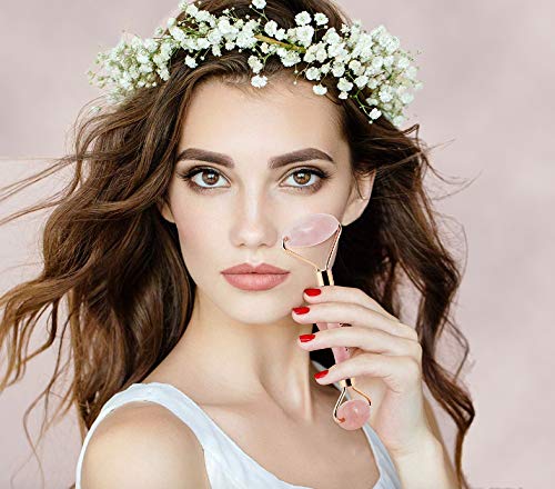 SILKTÁGE ROSE QUARTZ FACIAL ROLLER