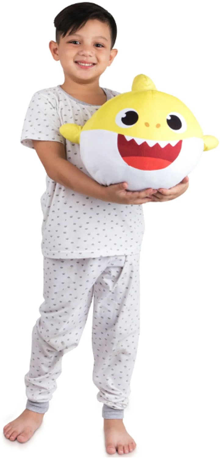Nickelodeon Baby Shark Kids Plush Cuddle and Decorative Pillow Buddy, Yellow 15" Tall