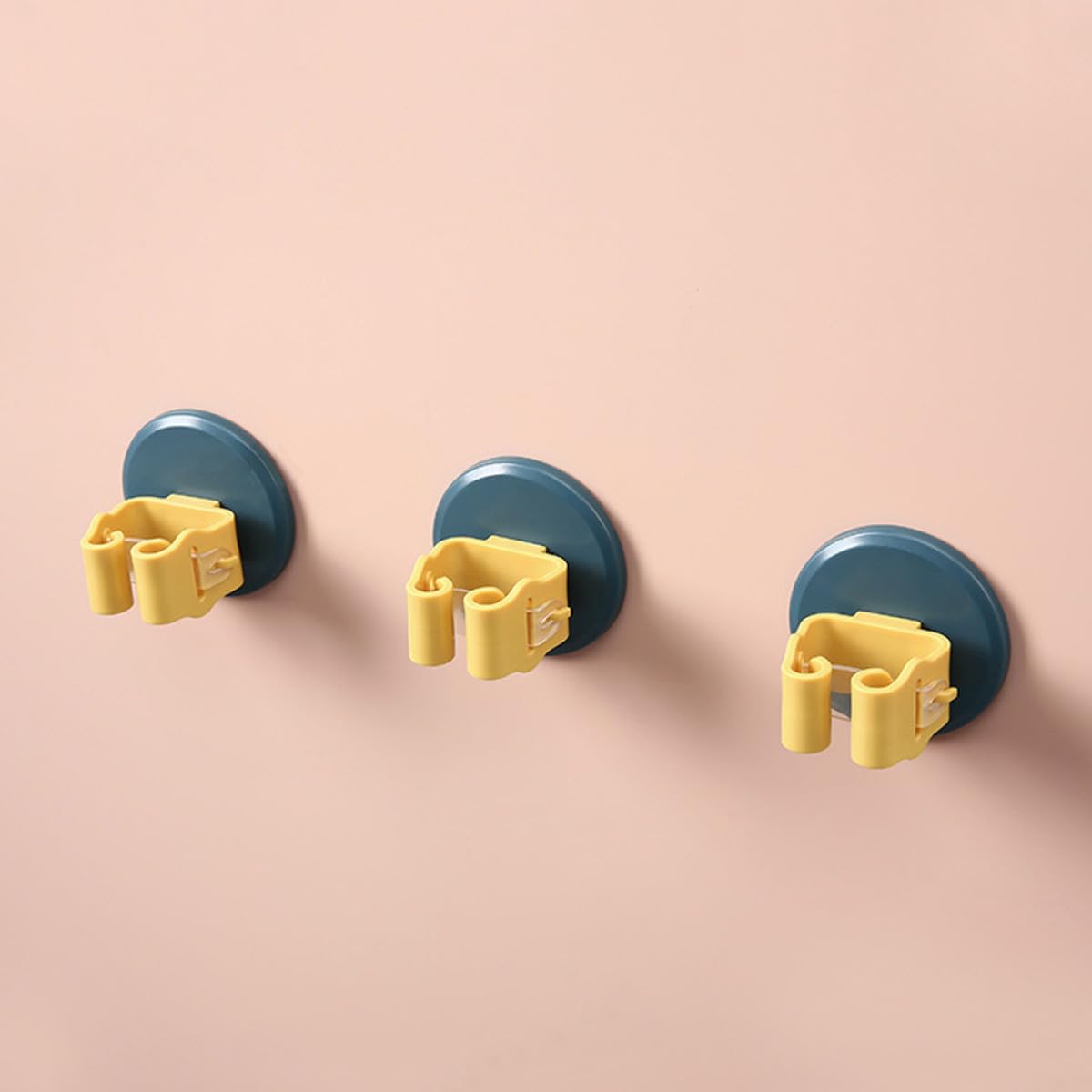 3pcs Suction Cup Mop and Broom Holder Clips Wall