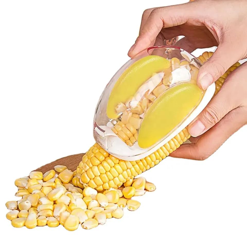 Corn Peeler Corn Cob Stripper Tool | Quick and Easy Corn Kernel Removal for Cooking, Salads, and Grilling | Dishwasher Safe Kitchen Gadget