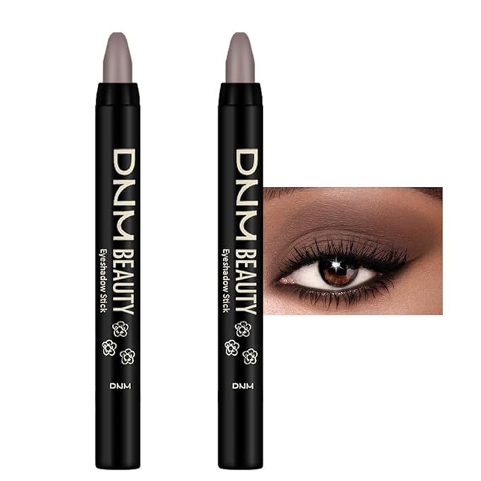 evpct 2Pcs Cream Eyeshadow Sticks Set for Eyes Waterproof, Stone Matte Eye shadow Stick Pencil Pen Bulk sombras en crema para ojos 22+22