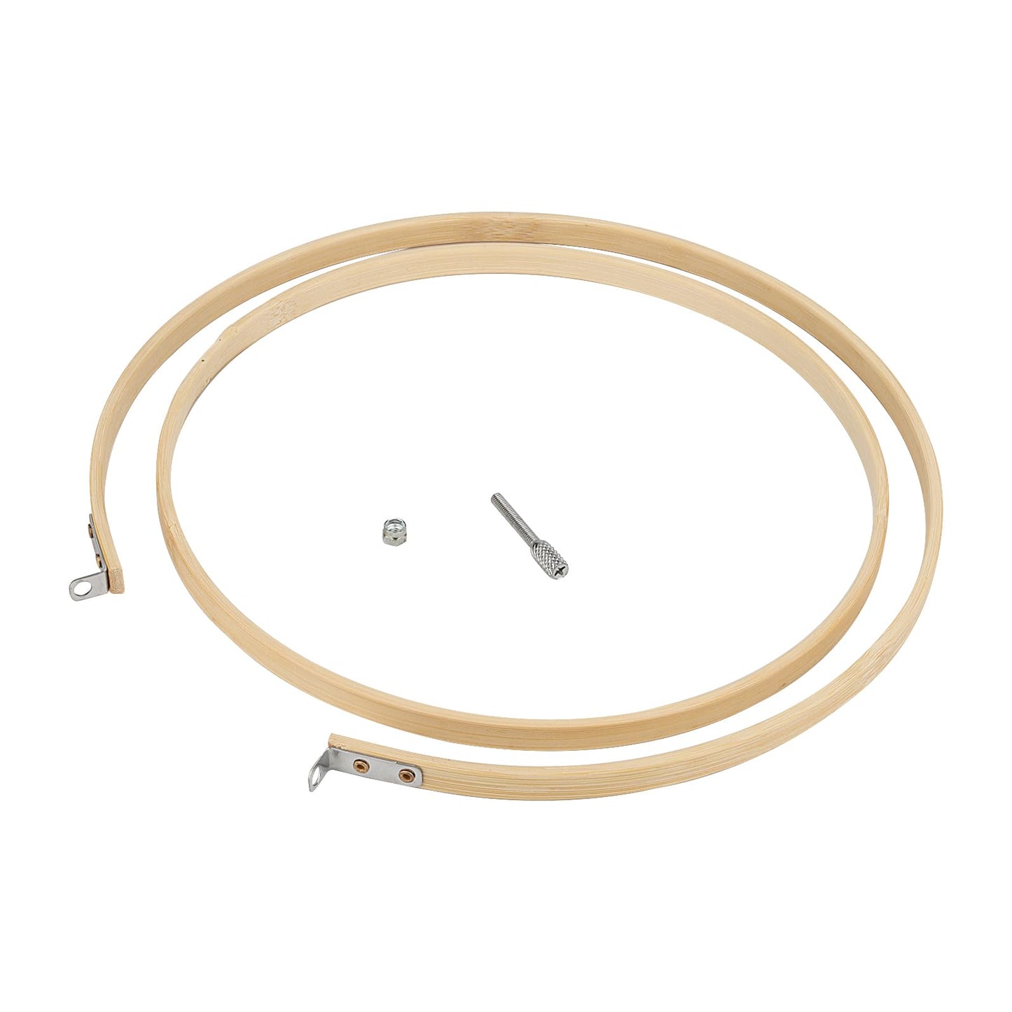 SENJEOK 20 PCS 8 Inch Bamboo Embroidery Hoop, 20cm Cross Stitch Circle Ring for Craft Sewing, DIY Project, Decoration