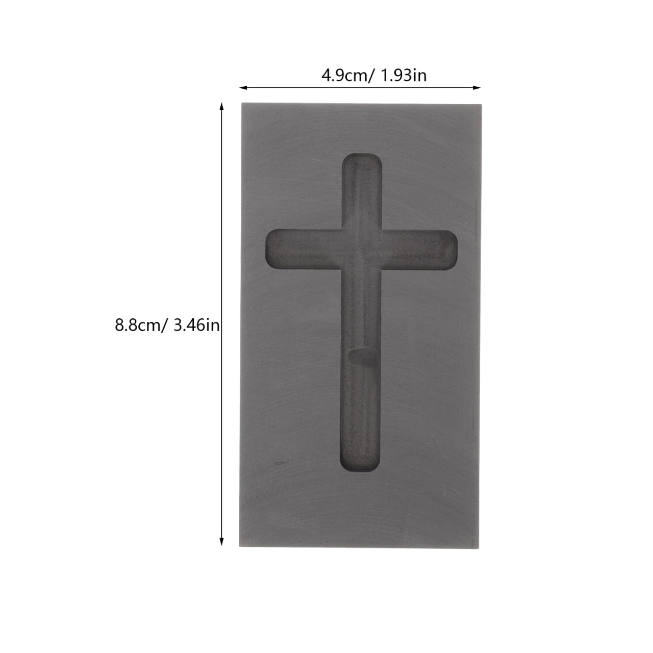4pcs Gold Silver Graphite Ingot Mold Cross Shape Jewelry Melting Tool for Casting High Thermal Stability Conductivity for Melting Alloys