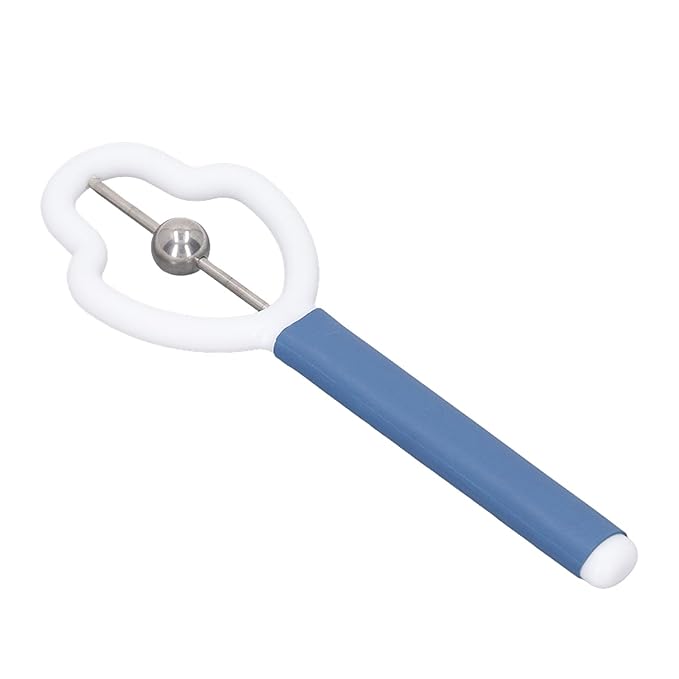 ANGGREK Oral Muscle Training Tool, Safe Tongue Tip Exercise Tool Gourd Shaped Portable Ergonomic for Dysarthria for Children (Blue White)