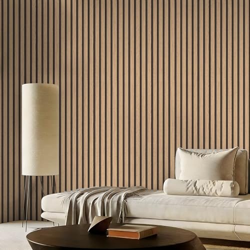 myforHD Wallpaper Peel and Stick Wood Grating Stripe Self-Adhesive Wallpaper Faux Wood Contact Paper Wood Slats Self Adhesive Wall Paper PVC Vinyl Film Removable Waterproof 17.3" x 236" - color: Wood E, size: 17.3" x 236.2"