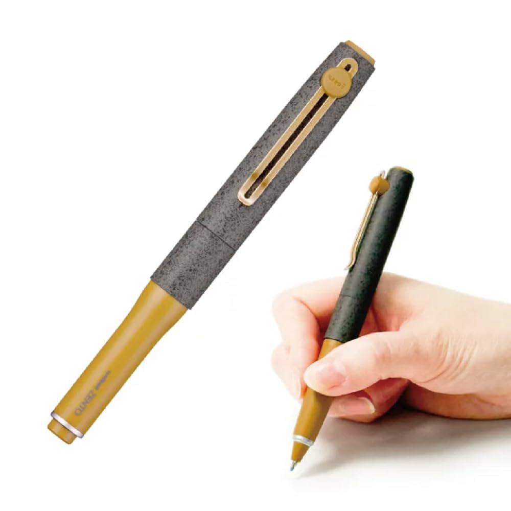 ZENTO Signature Model Ballpoint Pen Limited Stone Brass 0.5mm Ink Color Black Premium Metal Body UBZHT05.ST With Original Stylus Ballpoint Touch Pen