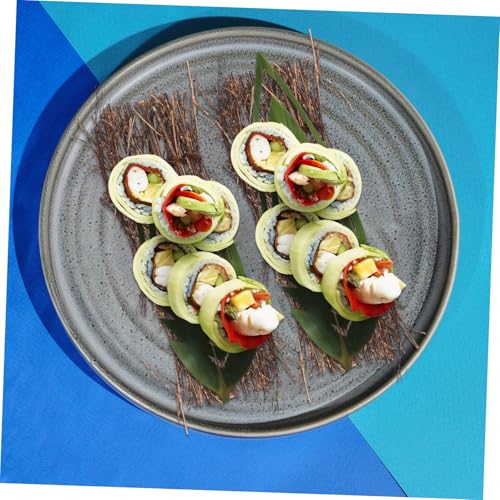 6pcs Japanese Sashimi Plate Rustic Sushi Tray Food Photography Props Table Decoration for Japanese Style Cuisine