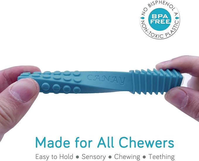 Sensory Chew Stick Toys (5 Pack) - Designed for ADHD, Autism, SPD, Oral Motor Stimulation, Special Needs - Extra Tough Sensory Oral Motor Chew Tool for Mild Chewer (Soft - Mild Chewer)