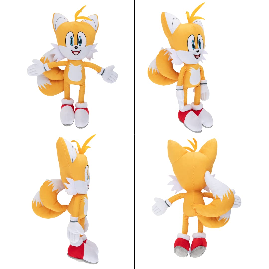 Sonic The Hedgehog Tails, Anime, Bedding Super Soft Plush Cuddle Pillow Buddy, (Official Sega Product) By Franco