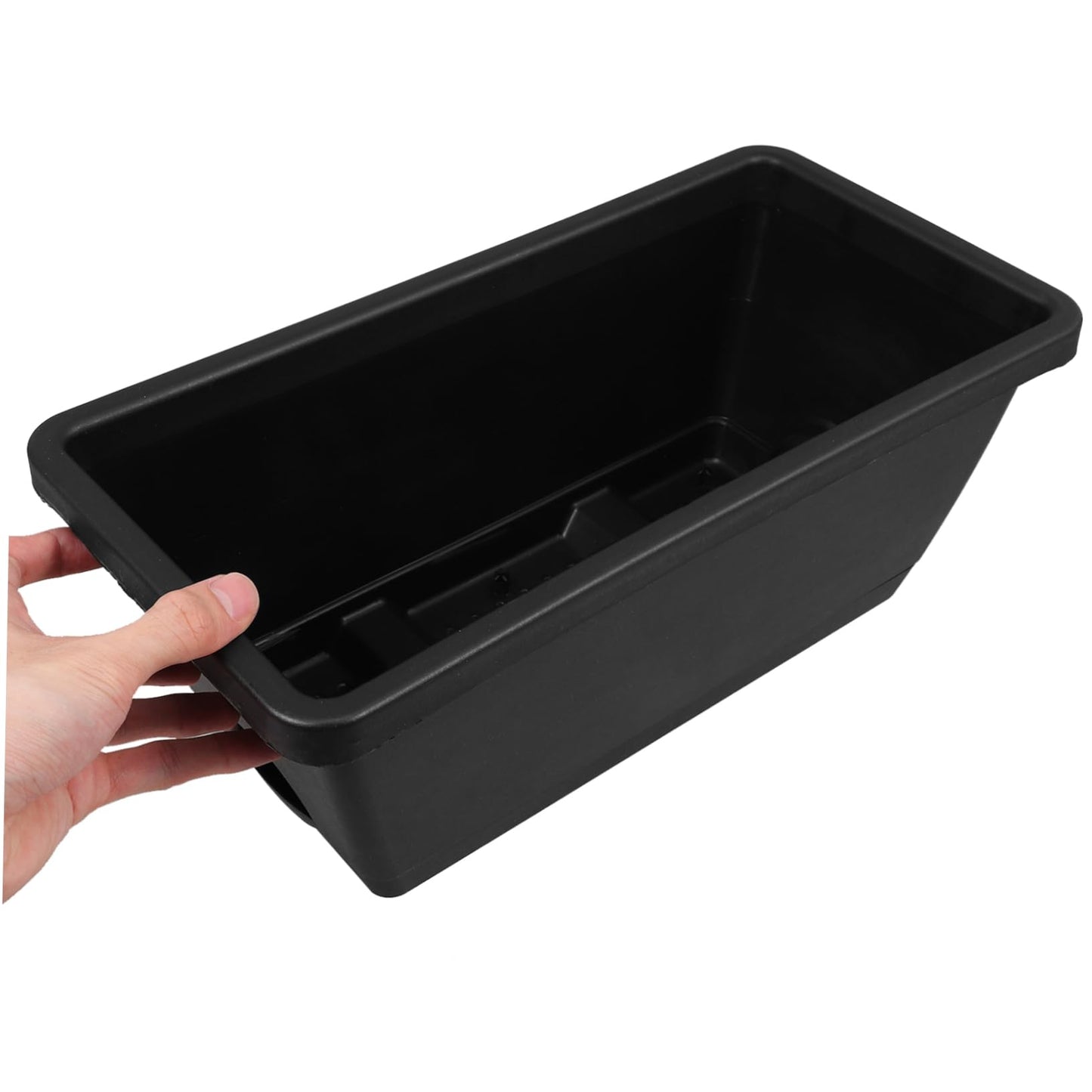 ORFOFE 2 Sets Rectangular Planting Trough Hose Stand Outdoor Garden Planter Astetic Room Decor Vegetable Planters Window Pot Plants Indoor Flower Planter Plastic Mini Flower Bed