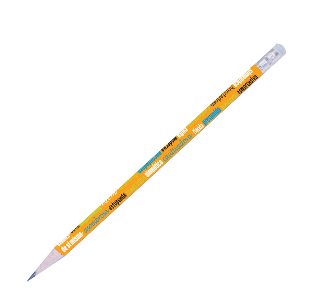 Adjectives Spanish Pencils Assorted 12 Dozen (144)