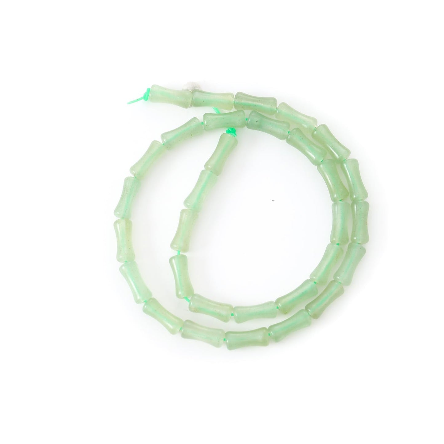 5x12mm Natural Green Aventurine Stone Bamboo Shape Gem Healing Energy Loose Spacer Beads for DIY Necklace Bracelet Earring