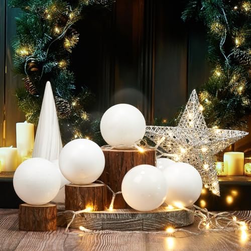 Emopeak 20 LED Christmas Tree Topper, 8 x 10 Inch Indoor Iron Art Star Treetop Light, Two Modes (Keep Light ON/Flash) (Silver, 8"/20CM)