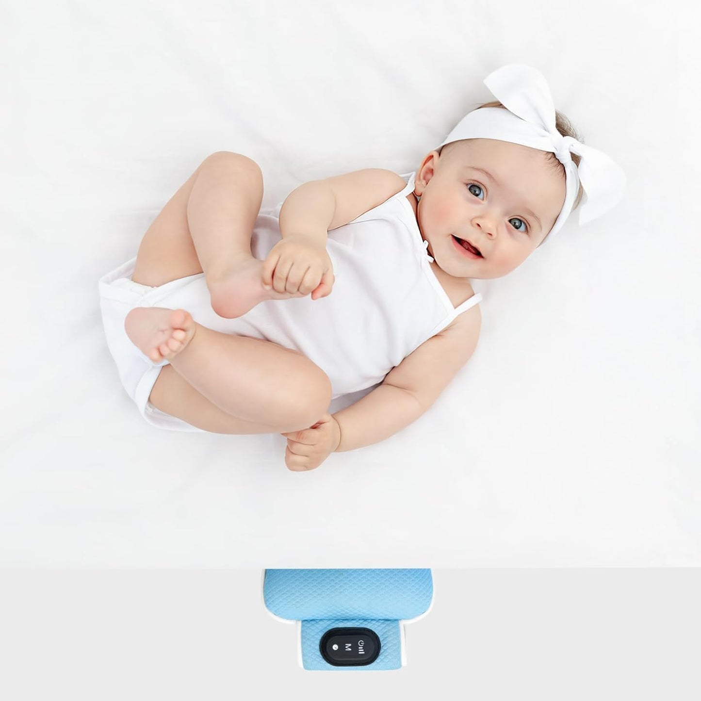 Baby Vibrating Sleep Soother, Baby Sleep Aid, Newborn Soothers for Help Sleeping, 3 Adjustable Vibration Modes, 90 Min Timer, Newborn Vibrations Mattress Pad for Home & Travel, Use for Crib & Stroller